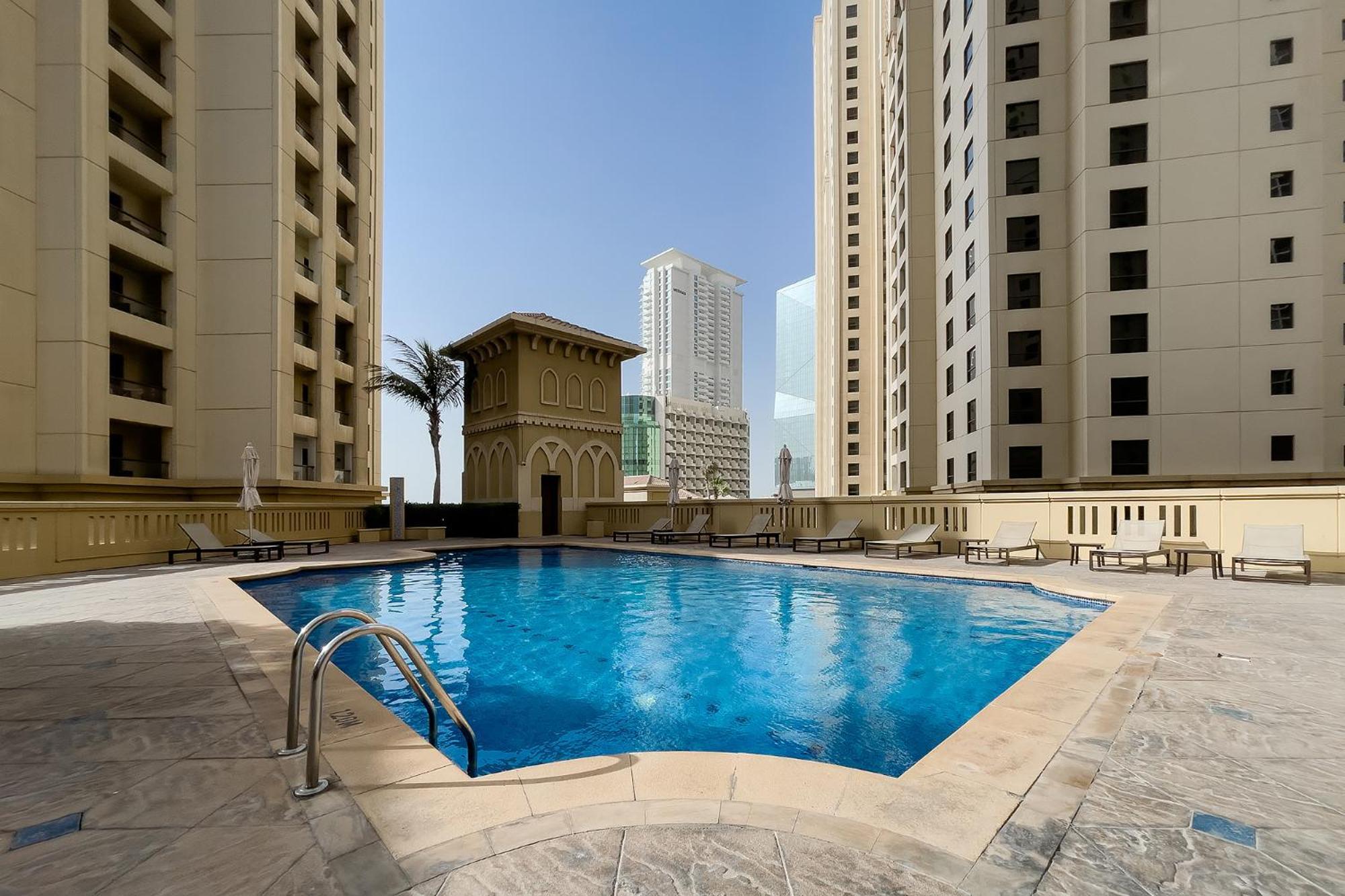 Premium 2Bdr Apartment See View Bahar 4 Jbr Дубай Экстерьер фото